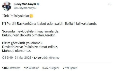 İYİ Parti İl Başkanlığına yönelik 'silahlı saldırının' aslı ortaya çıktı: İşte o kurşunun sebebi